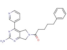 6-(5-phenylpentanoyl)-4-pyridin-3-yl-6,7-dihydro-5H-pyrrolo[3,4-d]pyrimidin-2-amine