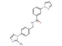 N-[4-(2-methyl-1H-imidazol-1-yl)benzyl]-3-(1H-pyrazol-1-yl)benzamide