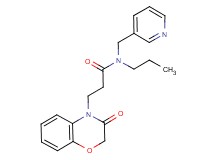 3-(3-oxo-2,3-dihydro-4H-1,4-benzoxazin-4-yl)-N-propyl-N-(pyridin-3-ylmethyl)propanamide