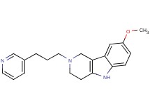 8-methoxy-2-[3-(3-pyridinyl)propyl]-2,3,4,5-tetrahydro-1H-pyrido[4,3-b]indole bis(trifluoroacetate)