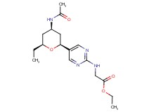 ethyl ({5-[(2S*,4R*,6S*)-4-(acetylamino)-6-ethyltetrahydro-2H-pyran-2-yl]pyrimidin-2-yl}amino)acetate