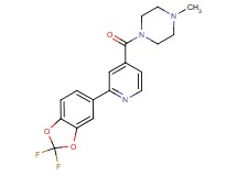 1-[2-(2,2-difluoro-1,3-benzodioxol-5-yl)isonicotinoyl]-4-methylpiperazine
