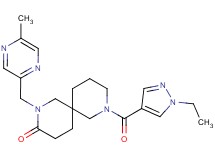 8-[(1-ethyl-1H-pyrazol-4-yl)carbonyl]-2-[(5-methylpyrazin-2-yl)methyl]-2,8-diazaspiro[5.5]undecan-3-one