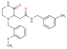 2-[1-(2-methoxybenzyl)-3-oxo-2-piperazinyl]-N-(3-methylbenzyl)acetamide