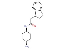 N-(cis-4-aminocyclohexyl)-2-(2,3-dihydro-1H-inden-1-yl)acetamide hydrochloride