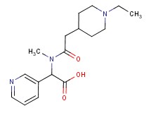 [[(1-ethyl-4-piperidinyl)acetyl](methyl)amino](3-pyridinyl)acetic acid
