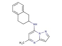 5-methyl-N-(1,2,3,4-tetrahydro-2-naphthalenyl)pyrazolo[1,5-a]pyrimidin-7-amine