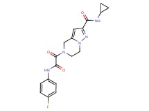 N-cyclopropyl-5-[[(4-fluorophenyl)amino](oxo)acetyl]-4,5,6,7-tetrahydropyrazolo[1,5-a]pyrazine-2-carboxamide