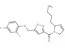 3-[(2-butyl-2,5-dihydro-1H-pyrrol-1-yl)carbonyl]-5-[(2,4-difluorophenoxy)methyl]isoxazole