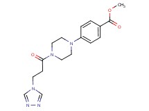 methyl 4-{4-[3-(4H-1,2,4-triazol-4-yl)propanoyl]-1-piperazinyl}benzoate