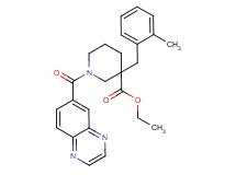 ethyl 3-(2-methylbenzyl)-1-(6-quinoxalinylcarbonyl)-3-piperidinecarboxylate