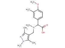 (4-methoxy-3-methylphenyl){methyl[(1,3,5-trimethyl-1H-pyrazol-4-yl)methyl]amino}acetic acid