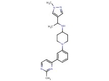 N-[1-(1-methyl-1H-pyrazol-4-yl)ethyl]-1-[3-(2-methyl-4-pyrimidinyl)phenyl]-4-piperidinamine