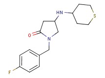 1-(4-fluorobenzyl)-4-(tetrahydro-2H-thiopyran-4-ylamino)-2-pyrrolidinone