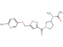 N-methyl-N-{1-[(5-{[(6-methylpyridin-3-yl)oxy]methyl}isoxazol-3-yl)carbonyl]pyrrolidin-3-yl}acetamide