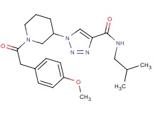 N-isobutyl-1-{1-[(4-methoxyphenyl)acetyl]-3-piperidinyl}-1H-1,2,3-triazole-4-carboxamide