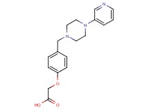 {4-[(4-pyridin-3-ylpiperazin-1-yl)methyl]phenoxy}acetic acid