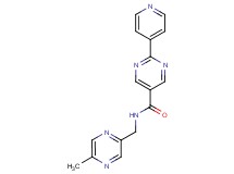 N-[(5-methyl-2-pyrazinyl)methyl]-2-(4-pyridinyl)-5-pyrimidinecarboxamide
