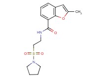 2-methyl-N-[2-(pyrrolidin-1-ylsulfonyl)ethyl]-1-benzofuran-7-carboxamide