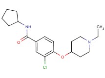 3-chloro-N-cyclopentyl-4-[(1-ethylpiperidin-4-yl)oxy]benzamide