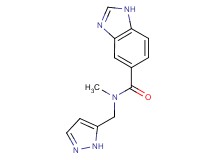 N-methyl-N-(1H-pyrazol-5-ylmethyl)-1H-benzimidazole-5-carboxamide trifluoroacetate