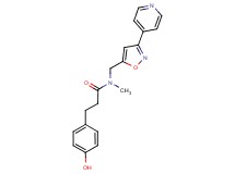 3-(4-hydroxyphenyl)-N-methyl-N-{[3-(4-pyridinyl)-5-isoxazolyl]methyl}propanamide