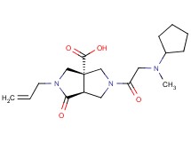 (3aR*,6aS*)-2-allyl-5-(N-cyclopentyl-N-methylglycyl)-1-oxohexahydropyrrolo[3,4-c]pyrrole-3a(1H)-carboxylic acid