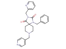 1-benzyl-3-(2-pyridinylmethyl)-8-(4-pyridinylmethyl)-1,3,8-triazaspiro[4.5]decane-2,4-dione