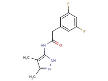 2-(3,5-difluorophenyl)-N-(3,4-dimethyl-1H-pyrazol-5-yl)acetamide