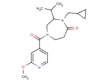 4-(cyclopropylmethyl)-3-isopropyl-1-(2-methoxyisonicotinoyl)-1,4-diazepan-5-one