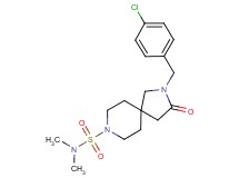 2-(4-chlorobenzyl)-N,N-dimethyl-3-oxo-2,8-diazaspiro[4.5]decane-8-sulfonamide