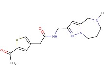 2-(5-acetyl-3-thienyl)-N-(5,6,7,8-tetrahydro-4H-pyrazolo[1,5-a][1,4]diazepin-2-ylmethyl)acetamide hydrochloride
