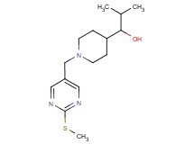 2-methyl-1-(1-{[2-(methylthio)pyrimidin-5-yl]methyl}piperidin-4-yl)propan-1-ol