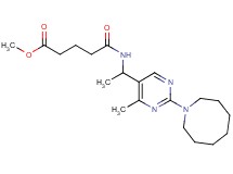 methyl 5-({1-[2-(1-azocanyl)-4-methyl-5-pyrimidinyl]ethyl}amino)-5-oxopentanoate