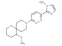 5-methoxy-9-[6-(1-methyl-1H-imidazol-2-yl)pyridazin-3-yl]-1-oxa-9-azaspiro[5.5]undecane