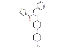 N-[(1'-methyl-1,4'-bipiperidin-4-yl)methyl]-N-(4-pyridinylmethyl)-3-thiophenecarboxamide