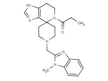 1'-[(1-methyl-1H-benzimidazol-2-yl)methyl]-5-propionyl-1,5,6,7-tetrahydrospiro[imidazo[4,5-c]pyridine-4,4'-piperidine]