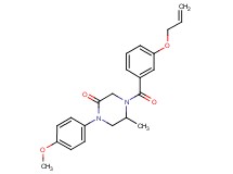 4-[3-(allyloxy)benzoyl]-1-(4-methoxyphenyl)-5-methyl-2-piperazinone