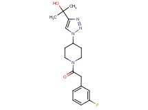 2-(1-{1-[(3-fluorophenyl)acetyl]piperidin-4-yl}-1H-1,2,3-triazol-4-yl)propan-2-ol