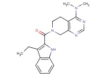 7-[(3-ethyl-1H-indol-2-yl)carbonyl]-N,N-dimethyl-5,6,7,8-tetrahydropyrido[3,4-d]pyrimidin-4-amine