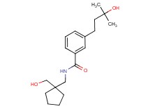3-(3-hydroxy-3-methylbutyl)-N-{[1-(hydroxymethyl)cyclopentyl]methyl}benzamide