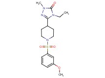 4-ethyl-5-{1-[(3-methoxyphenyl)sulfonyl]piperidin-4-yl}-2-methyl-2,4-dihydro-3H-1,2,4-triazol-3-one