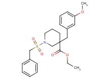 ethyl 1-(benzylsulfonyl)-3-(3-methoxybenzyl)-3-piperidinecarboxylate