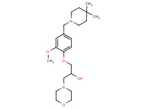 1-{4-[(4,4-dimethylpiperidin-1-yl)methyl]-2-methoxyphenoxy}-3-morpholin-4-ylpropan-2-ol
