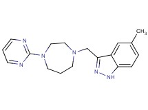 5-methyl-3-{[4-(2-pyrimidinyl)-1,4-diazepan-1-yl]methyl}-1H-indazole bis(trifluoroacetate)
