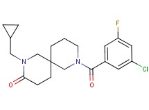 8-(3-chloro-5-fluorobenzoyl)-2-(cyclopropylmethyl)-2,8-diazaspiro[5.5]undecan-3-one