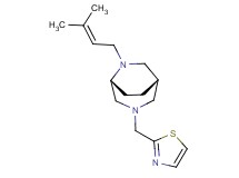 (1S*,5R*)-6-(3-methylbut-2-en-1-yl)-3-(1,3-thiazol-2-ylmethyl)-3,6-diazabicyclo[3.2.2]nonane