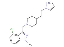4-chloro-1-methyl-3-({4-[2-(1H-pyrazol-1-yl)ethyl]piperidin-1-yl}methyl)-1H-indazole