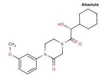 4-[(2R)-2-cyclohexyl-2-hydroxyacetyl]-1-(3-methoxyphenyl)-2-piperazinone