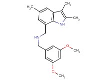 (3,5-dimethoxybenzyl)[(2,3,5-trimethyl-1H-indol-7-yl)methyl]amine